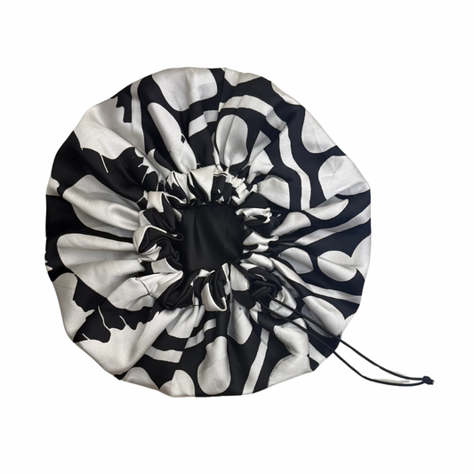 Adjustable Silk and Satin Bonnet